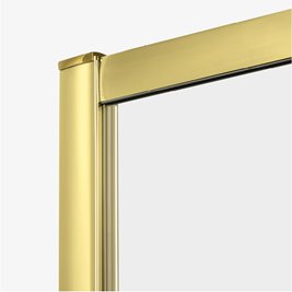 Kabina prysznicowa prostokątna lewa 110x70 złota D-0422A/D-0222B Prime New Trendy Gold