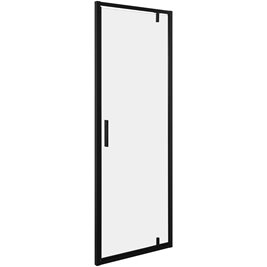 Czarne drzwi prysznicowe uchylne 90 cm Solid DSPA Kerra zdjęcie 2