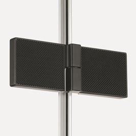Czarna kabina prysznicowa lewa 120x80 EXK-6874 Avexa Black XR New Trendy