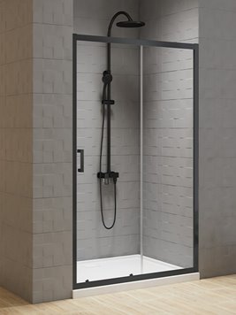Drzwi prysznicowe 120 cm profile czarny mat D-1028A New Varia New Trendy