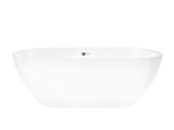 Wanna akrylowa, wolnostojąca Reno Corsan 160 cm korek klik-klak chrom