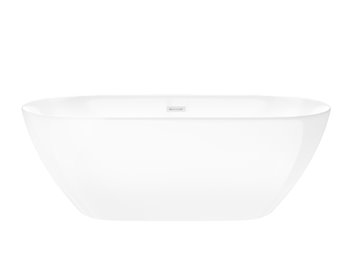 Wanna akrylowa, wolnostojąca Olvena Corsan 160 cm korek klik-klak biały