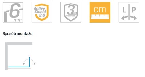 Złota szczotkowana ścianka prysznicowa 90 cm + element ruchomy 54 cm K-4338 New Soleo Gold Brushed New Trendy