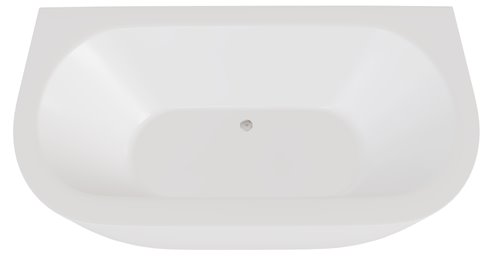 Wanna wolnostojąca przyścienna + klik-klak chrom Volya Besco 150 cm WKV-150-WS