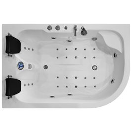 Wanna z hydromasażem dwuosobowa 180x120 cm MO-1631HC Lewa