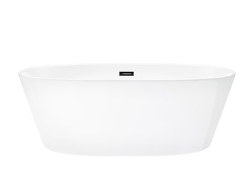 Wanna akrylowa, wolnostojąca Salina Corsan 160 cm korek klik-klak grafit