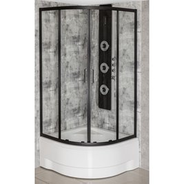 Kabina prysznicowa z brodzikiem 90x90 Aruba GL BL Kerra