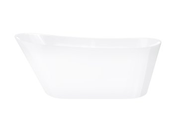 Wanna wolnostojąca Corsan Estella 160 cm korek klik-klak czarny