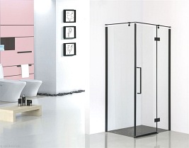 Czarna kabina prysznicowa prostokątna 80x120 cm BKP248T12/08KP Fresh Line Prawa