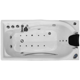 Wanna z hydromasażem Spa przyścienna 170x87 cm MO-1634HC