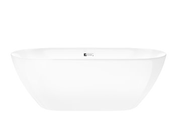 Wanna akrylowa, wolnostojąca Olvena Corsan 160 cm korek klik-klak chrom