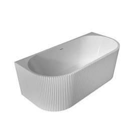 Leya Besco biała wanna wolnostojąca 170 cm syfon złoty WAS-170-LZL