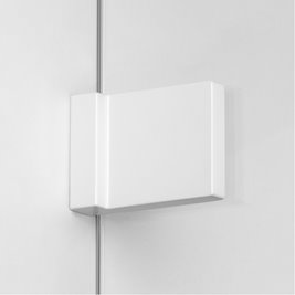 Biała ścianka prysznicowa 80 cm EXK-2919 Avexa White New Trendy