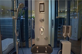 Prostokątna kabino wanna z hydromasażem 145x85 cm MO-09944A