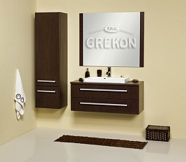 Szafka z umywalką 100/39/2 FKS seria Fokus Wenge Mat