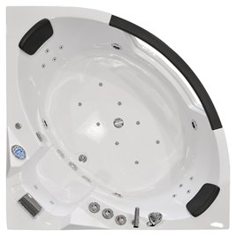 Wanna z hydromasażem narożna Turbo 157x157 cm MO-10632T XL