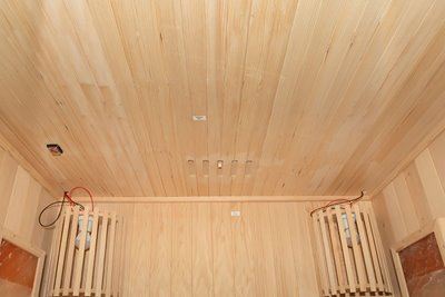 Sauna sucha fińska piec 3,5 KW Harvia BC35 + kamień solny 121X106X192CM MO-EA2S Mazur