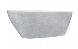 Wanna wolnostojąca srebrna + klik-klak chrom Goya Glam 160 Besco