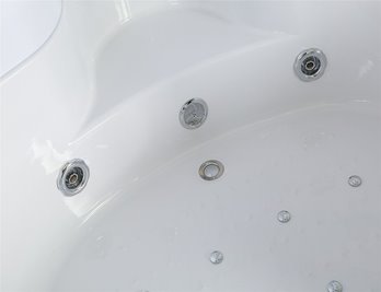 Duża wanno kabina Spa z hydromasażem + sauna parowa 155x155 cm MO-0543