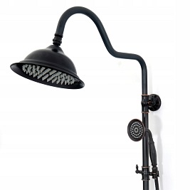 Zestaw natryskowy retro w kolorze czarnym Old Black Rea
