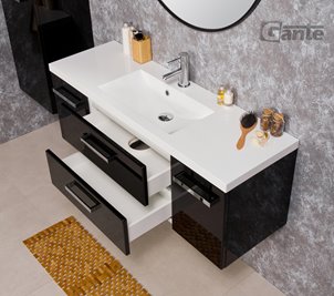 Szafka wisząca z umywalką 120/39C Clever seria Fokus C