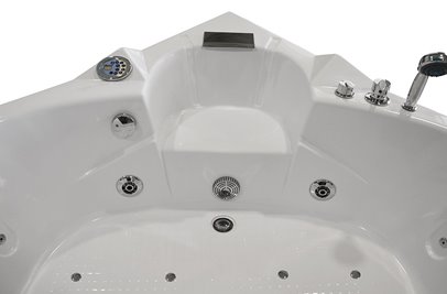 Wanna łazienkowa z hydromasażem Spa narożna 150x150 cm MO-0312