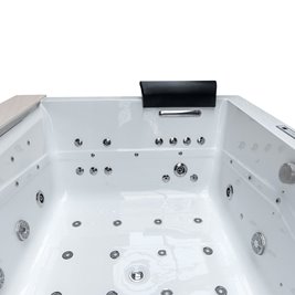 Wanna z hydromasażem prostokątna do zabudowy + obudowa Kalambo WH 190x150 cm
