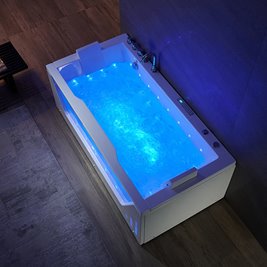 Wanna z hydromasażem przyścienna 180x90 cm Saturn 944 Hydrosan