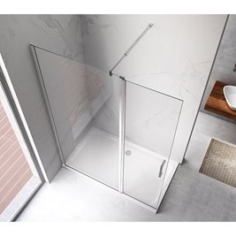 Ścianka prysznicowa 90 cm + zamykany bok 50 cm KZ15