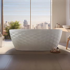 Wzór diamentowy na wannie detal