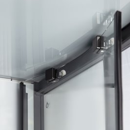 Kabina prysznicowa zabudowana z hydromasażem biała 90x90 Orion Black Kerra