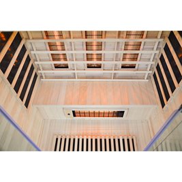 Sauna na podczerwień 4-osobowa 150x120 cm grzejniki kwarcowe i karbonowe Alta3 Infrared