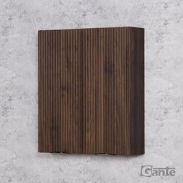 Szafka łazienkowa z lamelami wisząca 60x72 Victa Lamello kolor orzech