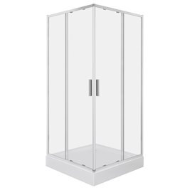 Kabina prysznicowa kwadratowa z brodzikiem 80x80 SQ Solid Kerra