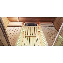 Sauna fińska ogrodowa zewnętrzna beczka 6 osobowa 210x210 Tromso-HG