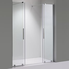 Drzwi prysznicowe rozsuwane szkło 8 mm szerokość 140 cm ASTRA-CH-DUO-140
