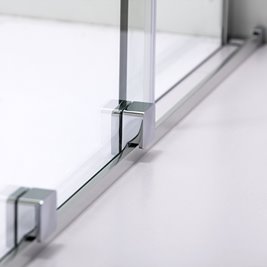 Drzwi prysznicowe rozsuwane szkło 8 mm szerokość 140 cm ASTRA-CH-DUO-140