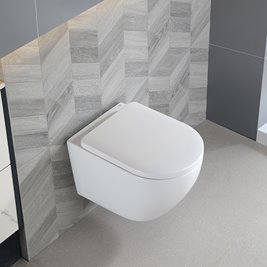 Biała miska wc wisząca Rimless Mizu Tornado MIZU-WH-TR-02 Hydrosan