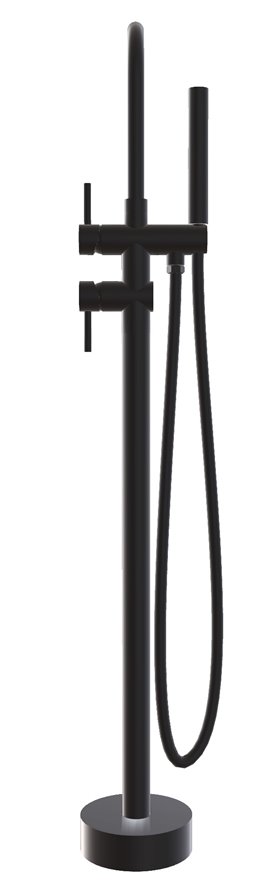 Bateria wannowa wolnostojąca czarna Illusion I Besco BW-II-CZ