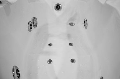 Wanna łazienkowa Spa z hydromasażem asymetryczna 160x78 cm MO-0310