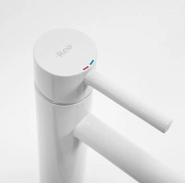 Bateria umywalkowa niska Lungo White Rea