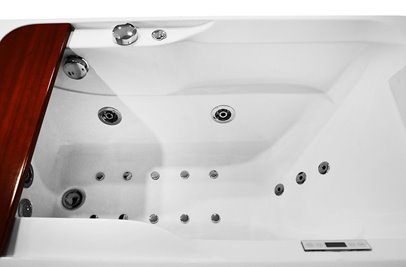 Wanna z hydromasażem i parawanem 170x78 cm MO-0062-170 Lewa