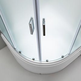 Kabina prysznicowa na głębokim brodziku szkło mrożone 90x90 Maja Hydrosan