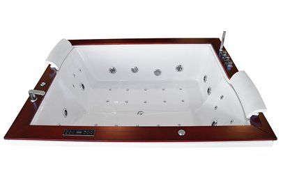 Wanna z hydromasażem do zabudowy prostokątna 180x150 cm MO-1666HC
