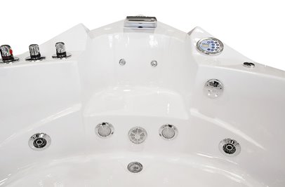 Wanna z hydromasażem narożna Turbo 157x157 cm MO-10632T XL