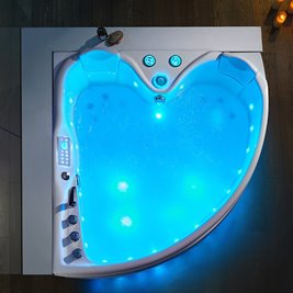 Wanna narożna z hydromasażem narożna 150x150 cm Roma 764 Hydrosan Prawa