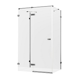 Avexa New Trendy Gunmetal Brushed kabina prysznicowa przyścienna lewa 80x80 cm EXK-3404