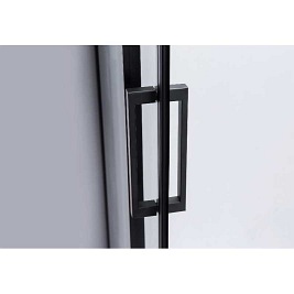 Czarna kabina prysznicowa prostokątna 120x90 szkło 8mm BS14C