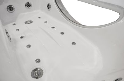 Wanna z hydromasażem spa prostokątna Turbo+ 168x86 cm MO-1633