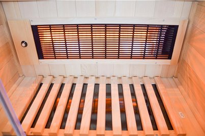 Sauna na podczerwień 2-osobowa 90x90 cm grzejniki kwarcowe i karbonowe Alta1 Infrared